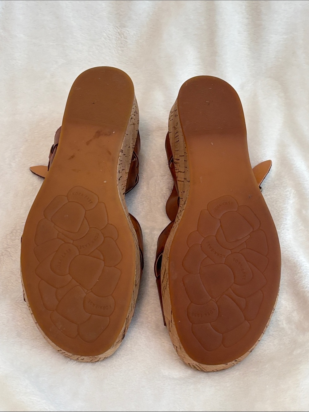 Kork-Ease Brown Leather Cork Wedge Sandals - Picture 4 of 6